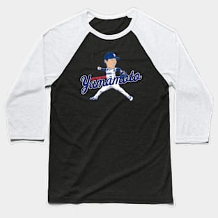 Yoshinobu Yamamoto Caricature Baseball T-Shirt